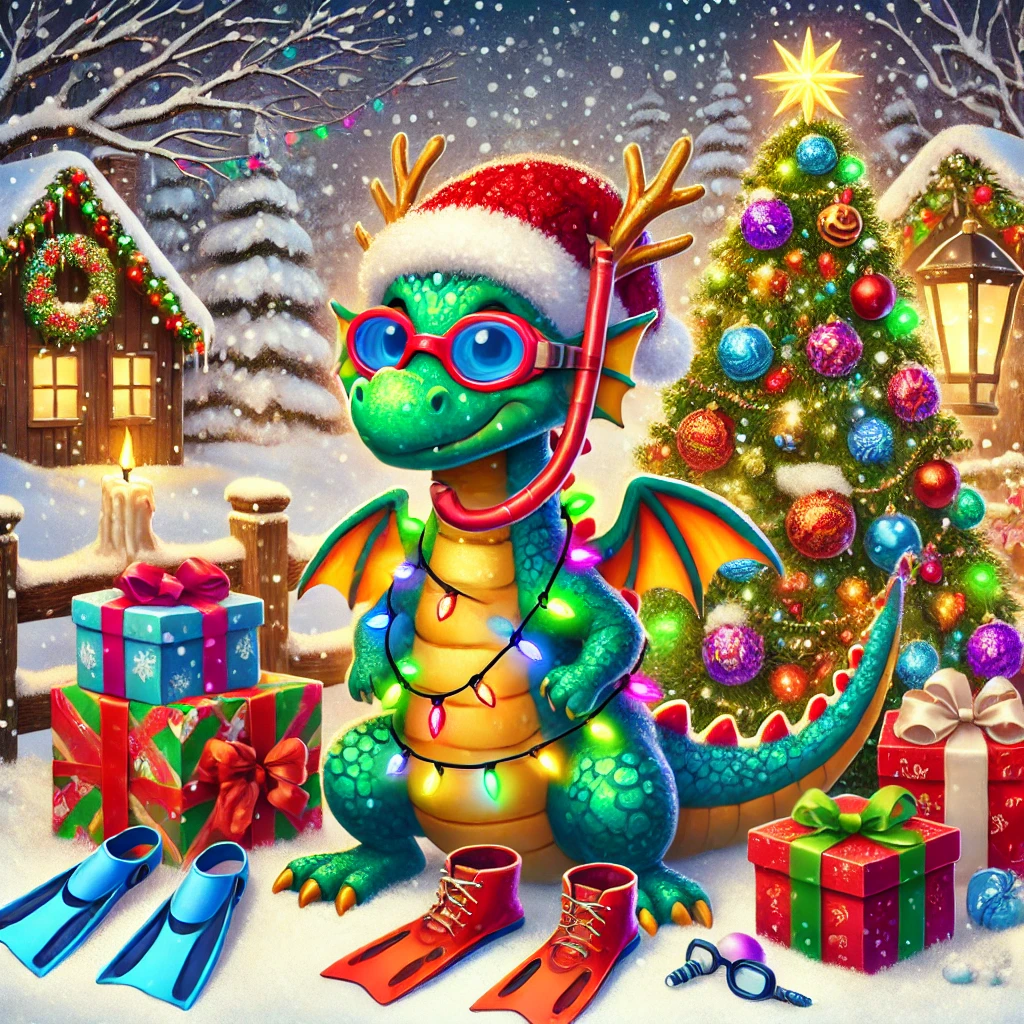 Holiday dragon